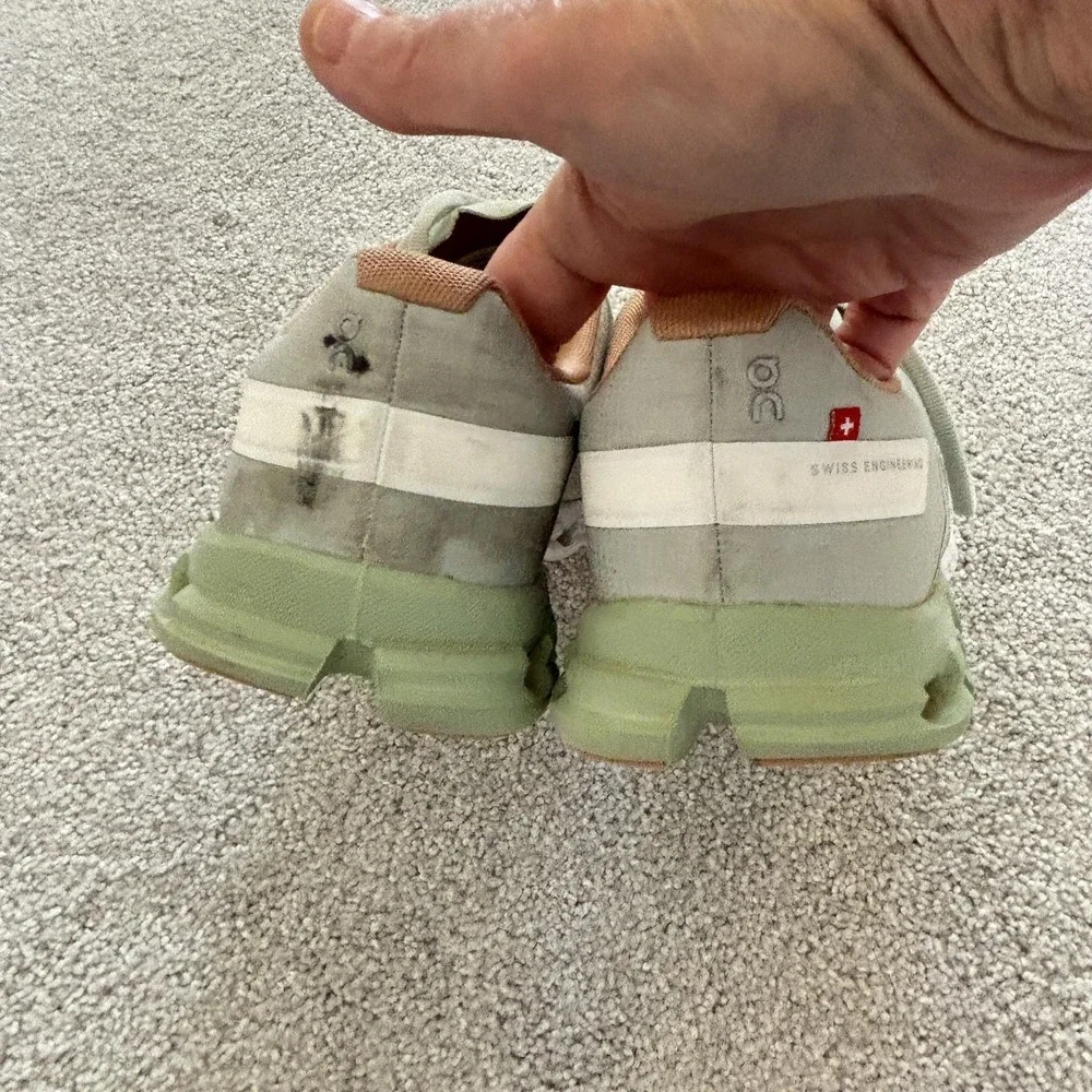 On CloudTec Running Shoes Womens 6.5 Green Mesh‎ Swiss Engineering Sneakers